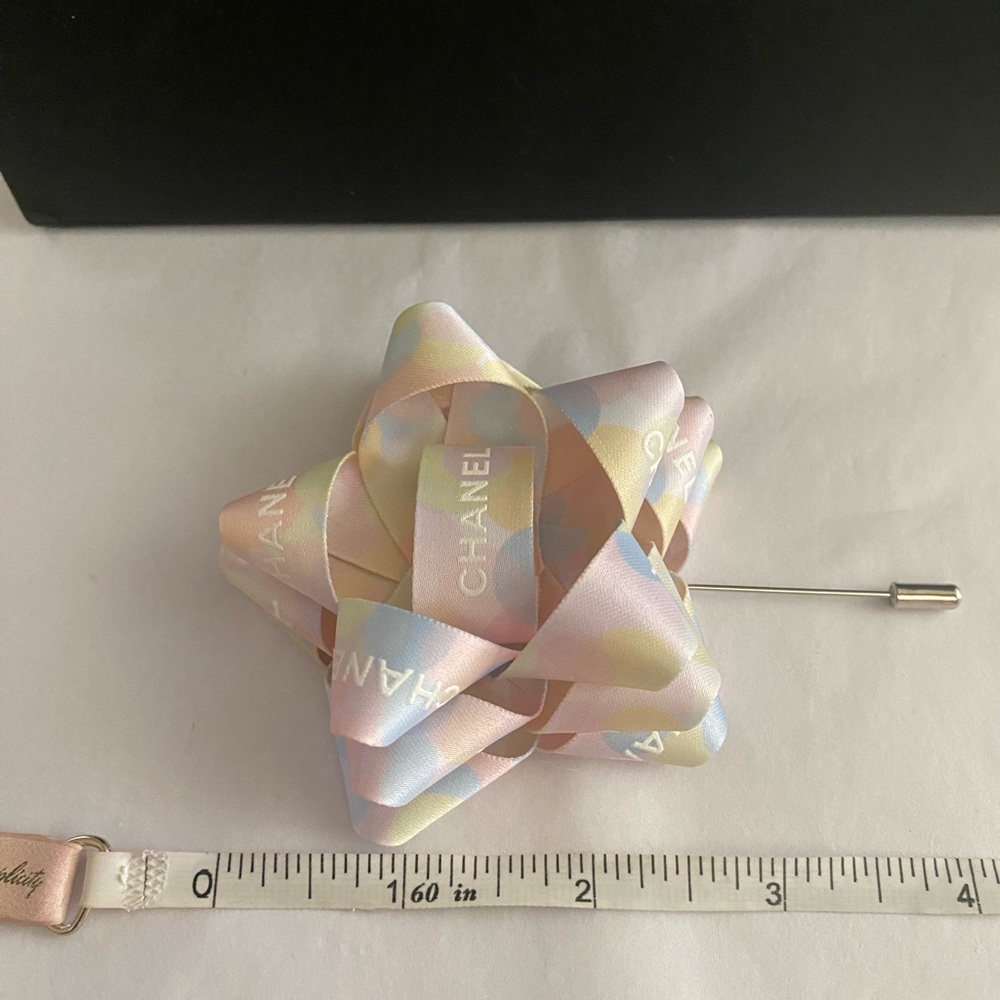 Multicolor Ribbon Bow Brooch Pin - Picture 8 of 8